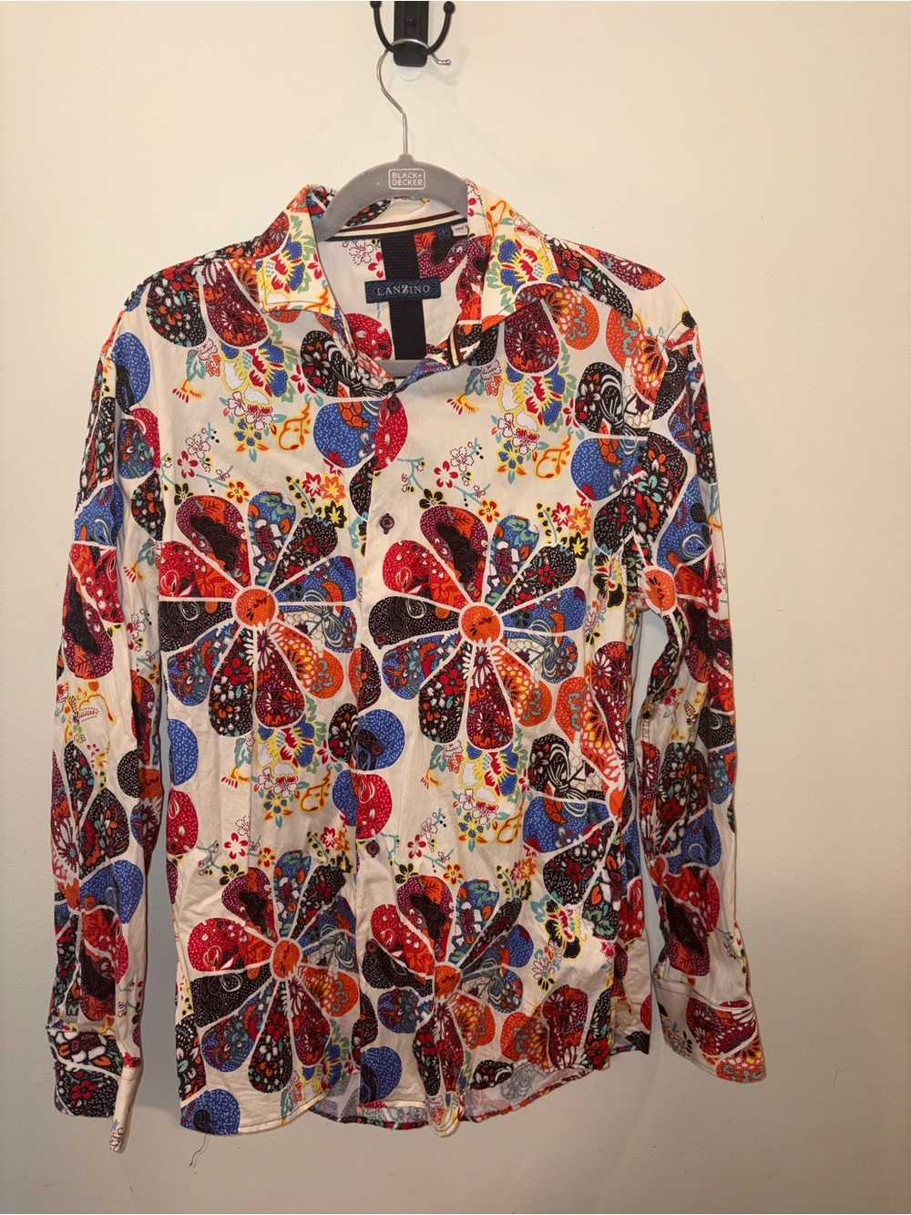 Multicolor Floral Print Button-Down Shirt